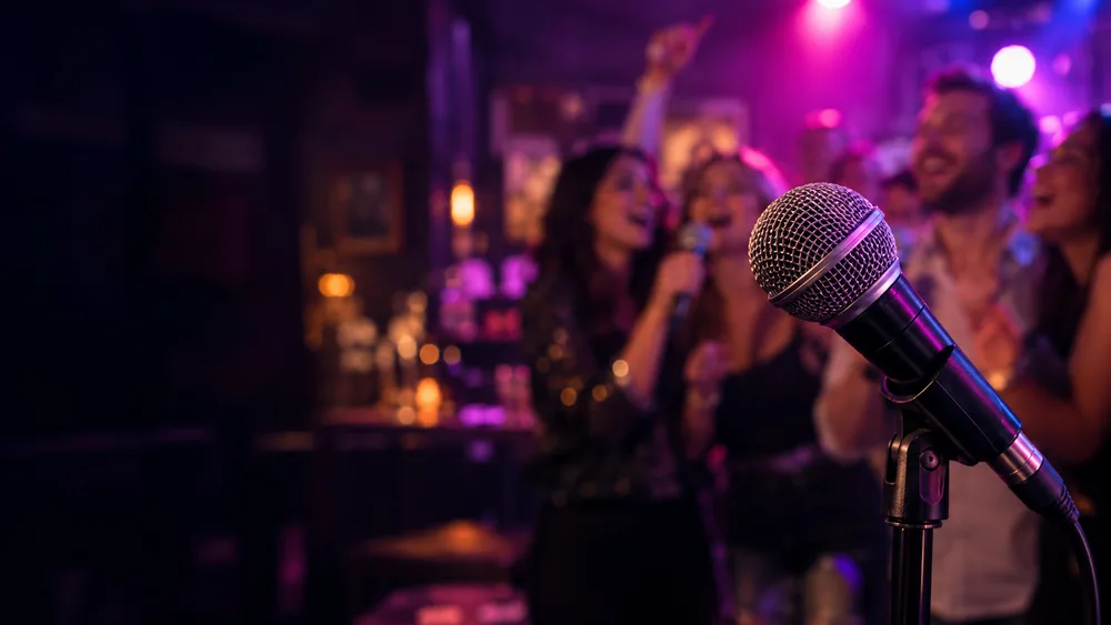 Illustrative karaoke event photo